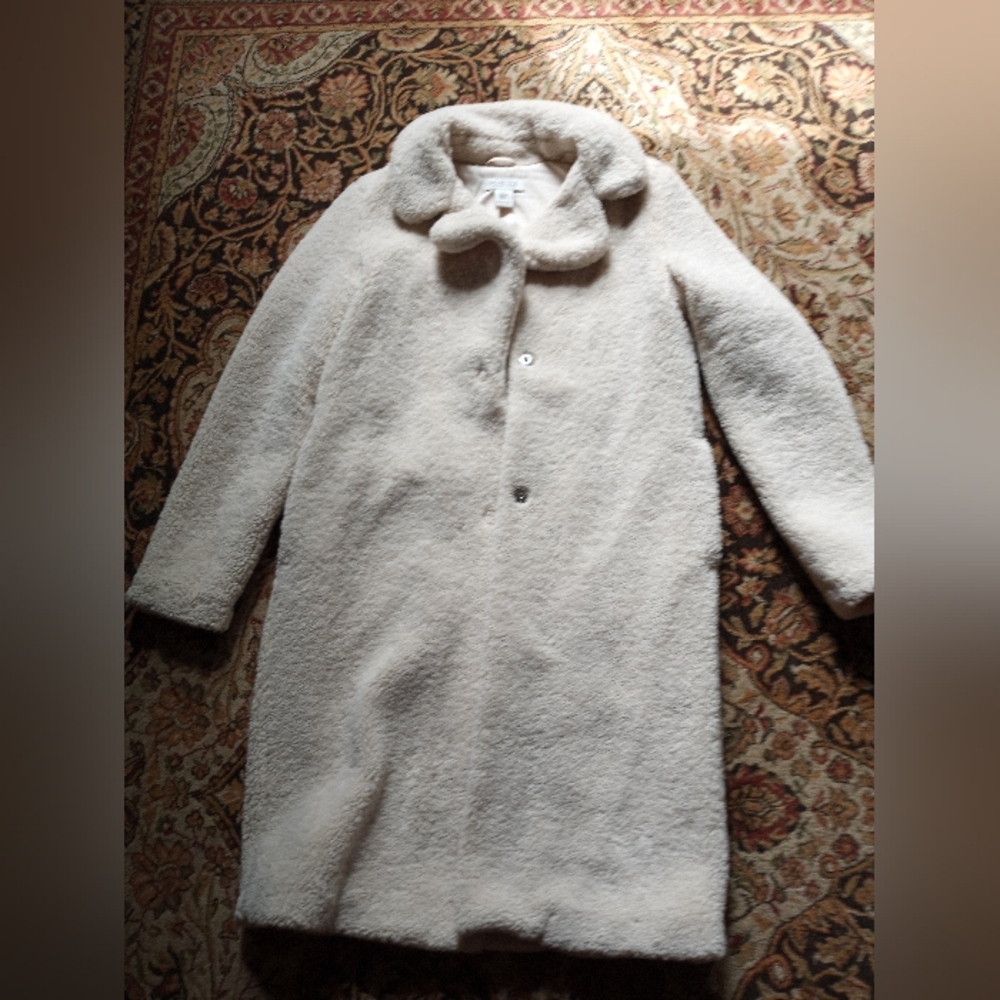 Elegant Cream Long Coat